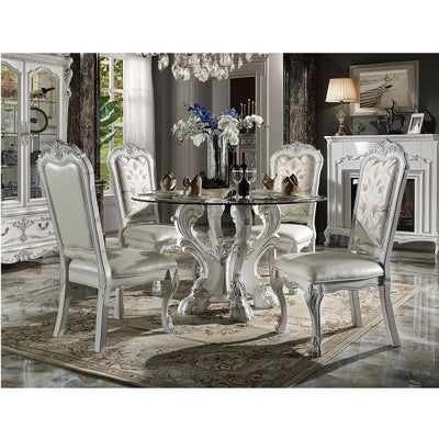 Dresden - Dining Table 33"L - Bone White Finish - Grand Furniture GA