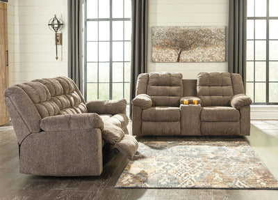 Workhorse - Cocoa - 2 Pc. - Reclining Sofa, Loveseat.