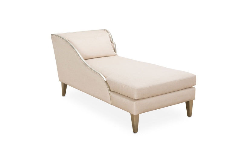 Camden Court - Left Arm Facing Chaise - Pearl / Platinum.