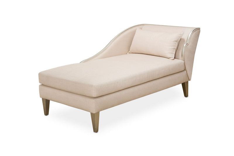 Camden Court - Left Arm Facing Chaise - Pearl / Platinum.