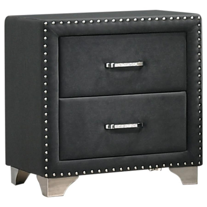 Melody - 2-drawer Upholstered Nightstand