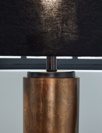 Hildry - Antique Brass Finish - Metal Table Lamp.