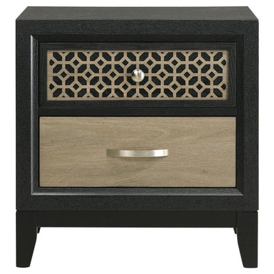 Valencia - Nightstand - Light Brown And Black