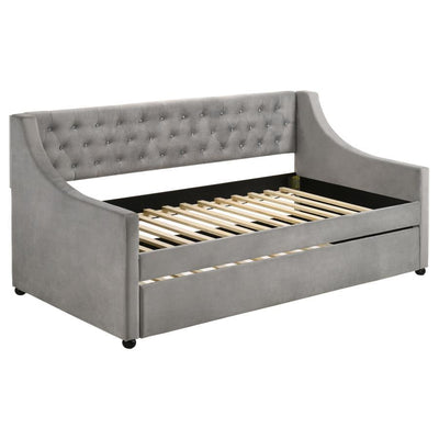 Chatsboro - Twin Upholstered Daybed With Trundle - Grey.