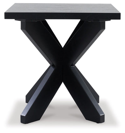 Joshyard - Black - Square End Table