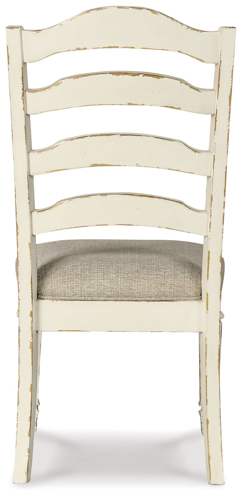 Realyn - Chipped White - Dining Uph Side Chair (Set of 2) - Ladderback - Grand Furniture GA