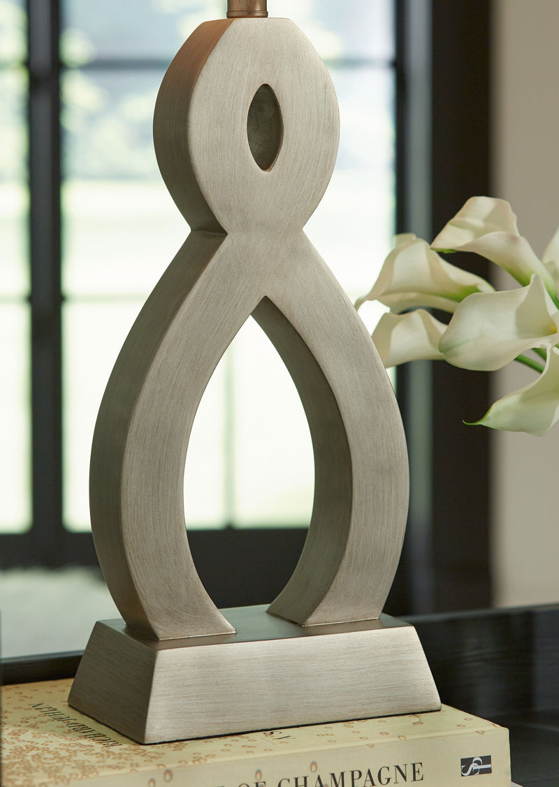 Donancy - Champagne - Poly Table Lamp (Set of 2).