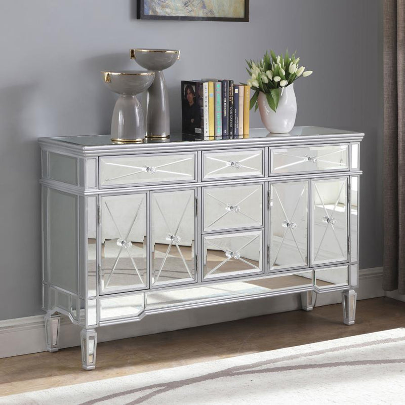 Duchess - 5-Drawer Accent Cabinet - Silver.