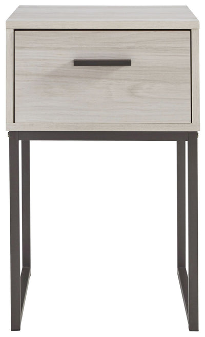 Socalle - Light Natural - One Drawer Night Stand - Vinyl-Wrapped.