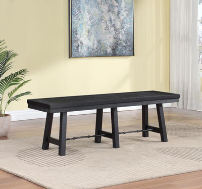 Newport - Trestle Dining Bench - Black