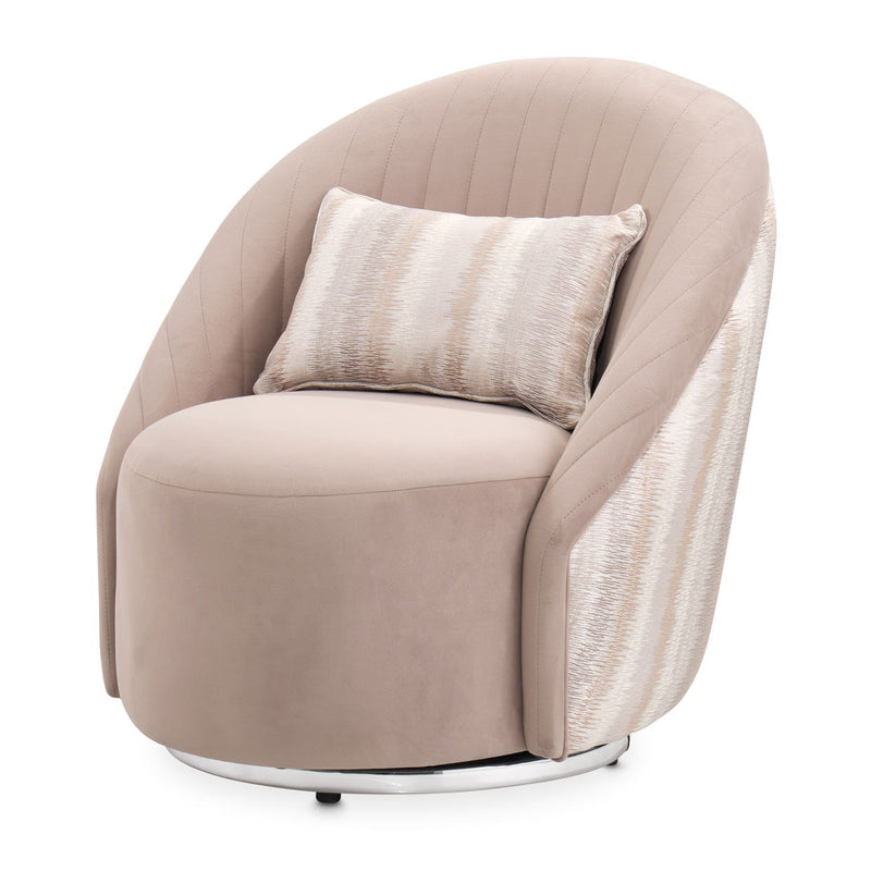 Lucca - Swivel Chair - Silver