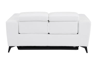 989 - Power Reclining Loveseat With Power Headrest.