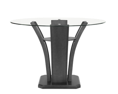Camelia - Counter Height Table - Glass - Gray - Grand Furniture GA