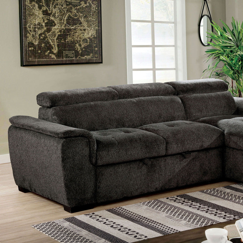 Patty - Sectional - Dark Gray