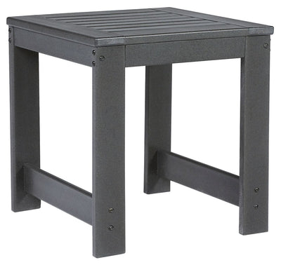 Amora - Charcoal Gray - Square End Table - Grand Furniture GA