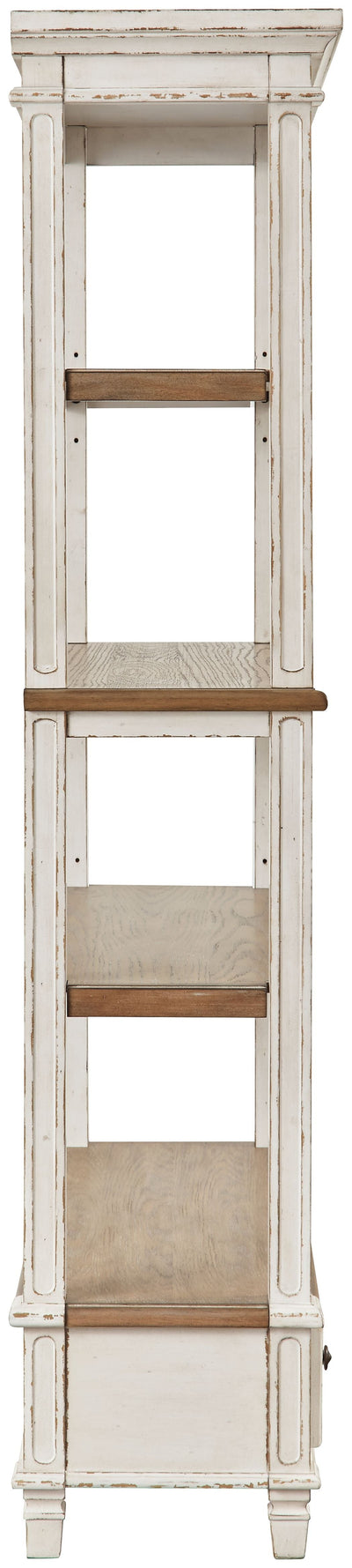 Realyn - Brown / White - Bookcase.