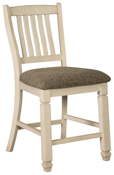 Bolanburg - Beige - Upholstered Barstool (Set of 2).