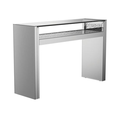 Edna - 1-Shelf Console Table - Silver - Grand Furniture GA