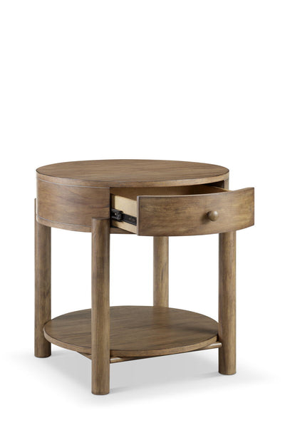 Hadleigh - Round End Table - Honey.