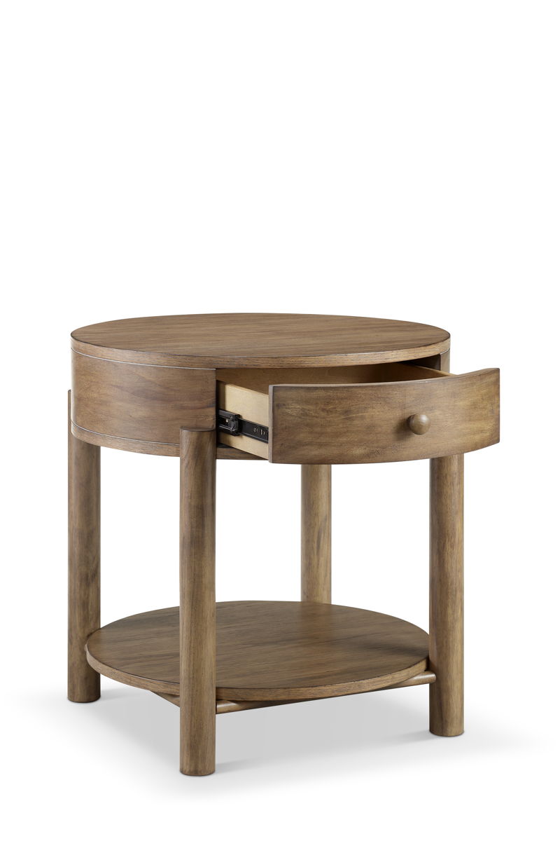 Hadleigh - Round End Table - Honey.