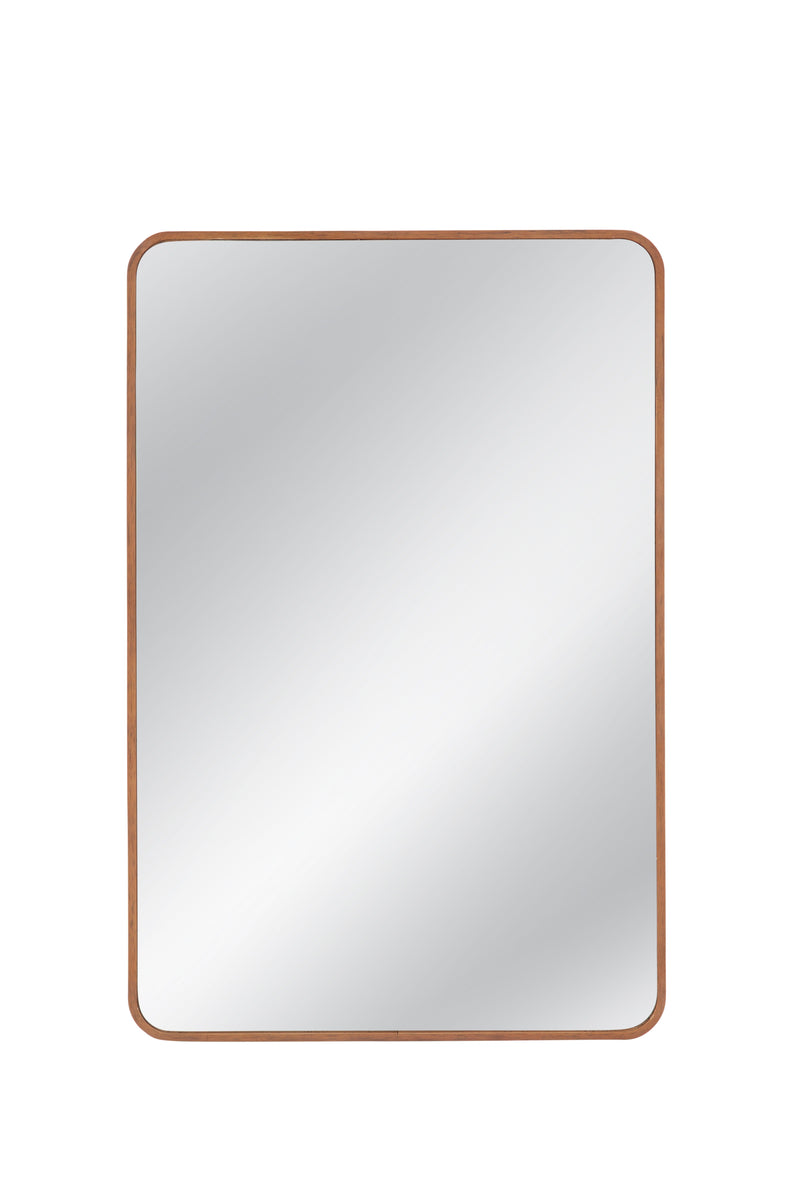 Heather - Rectangular Wall Mirror - Light Brown