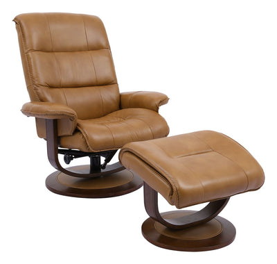 Knight - Manual Reclining Swivel Chair and Ottoman