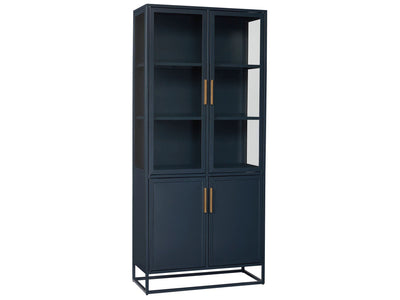 Getaway - Santorini Tall Metal Kitchen Cabinet - Black.