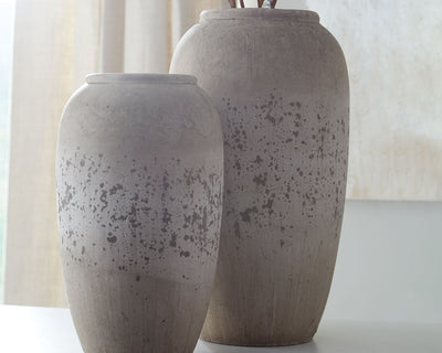 Dimitra - Brown / Cream - Vase Set (Set of 2).