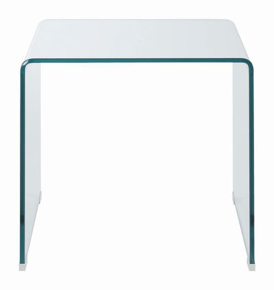 Ripley - Square End Table - Clear - End Tables - Grand Furniture GA