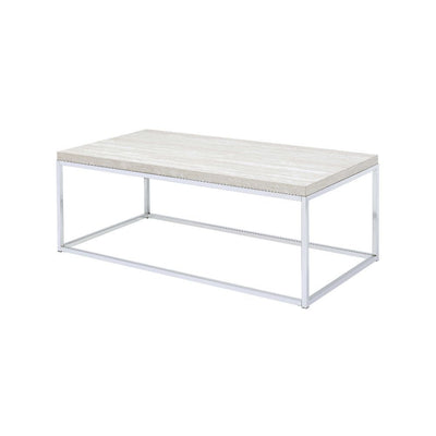 Snyder - Coffee Table - Chrome - Grand Furniture GA