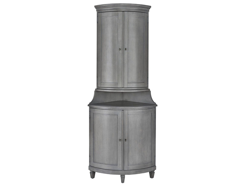 Past Forward - Justeene Corner Cabinet - Dark Gray