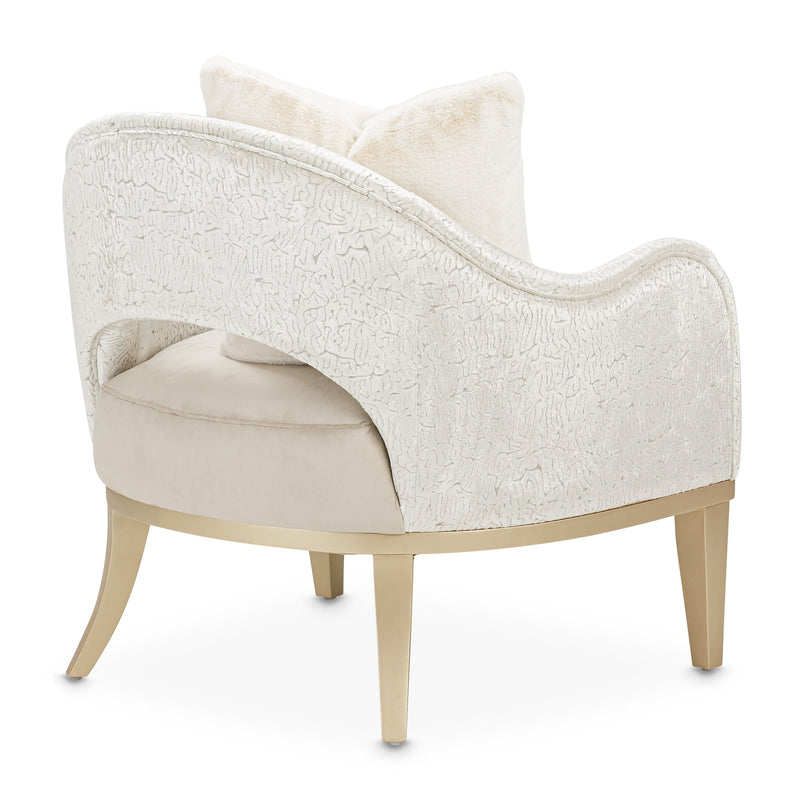 Yvette - Accent Chair - Porcini/Medium Champagne.