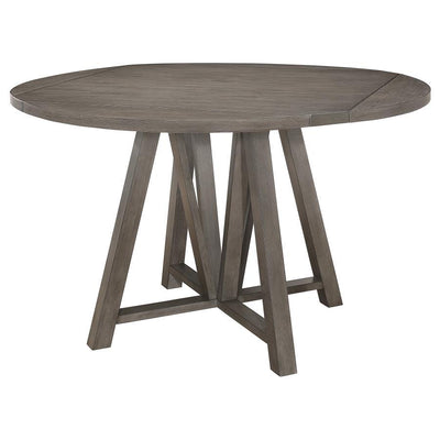 Athens - Round Counter Height Table With Drop Leaf - Barn Grey.