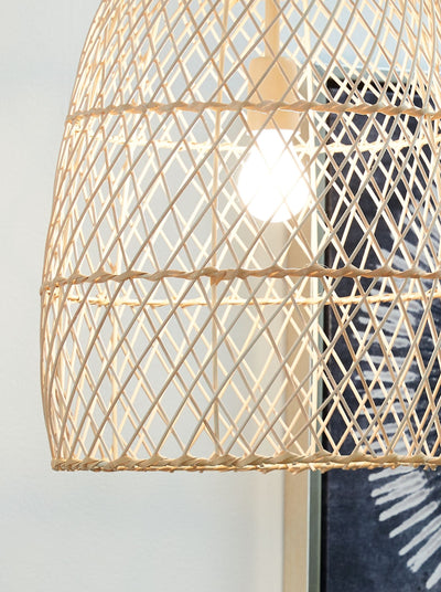 Calett - Beige - Rattan Pendant Light.