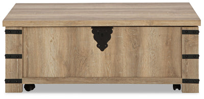 Calaboro - Light Brown - Lift Top Cocktail Table.