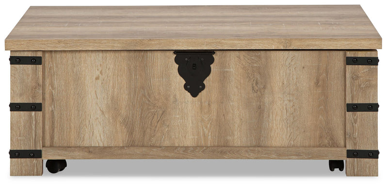 Calaboro - Light Brown - Lift Top Cocktail Table.