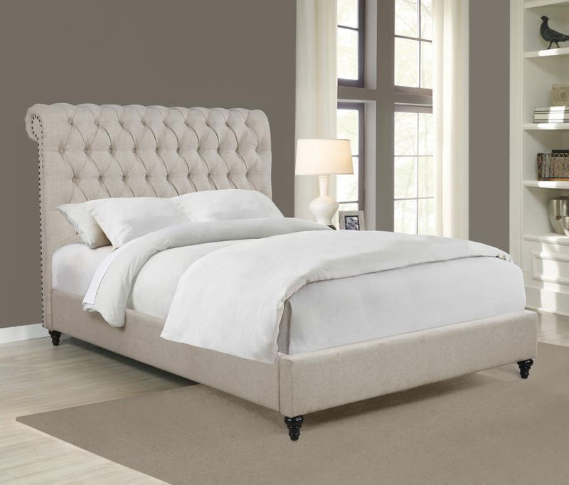 Devon - Button Tufted Upholstered Bed - Grand Furniture GA