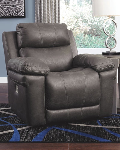 Erlangen - Dark Gray - Pwr Recliner/Adj Headrest.