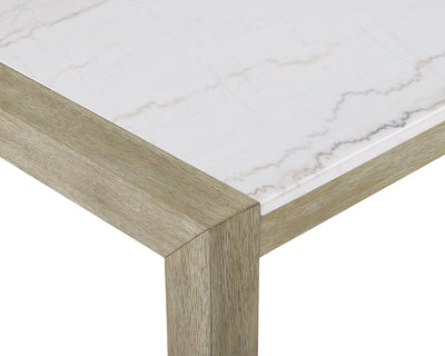 Dune - Genuine Marble Dining Table - White