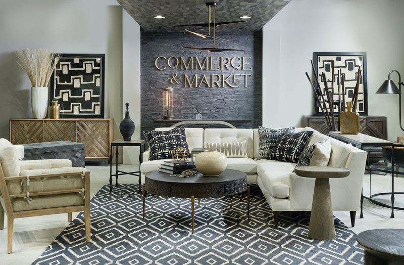 Commerce And Market - Wood Spot Table.