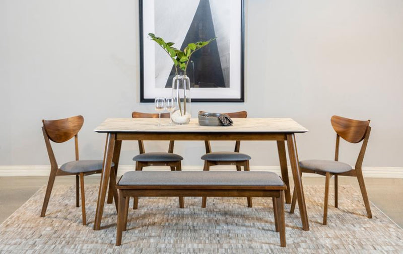 Everett - Faux Marble Top Dining Table