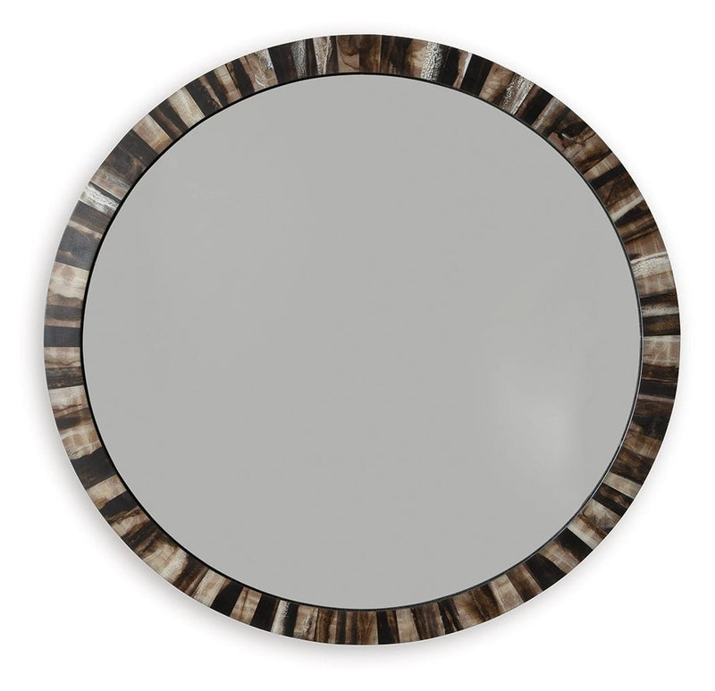 Ellford - Black / Brown / Cream - Accent Mirror.