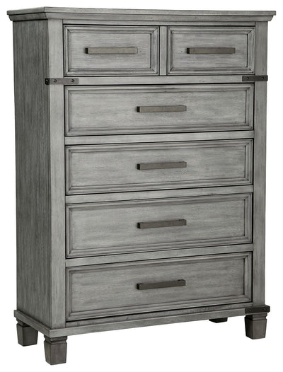 Russelyn - Gray - Five Drawer Chest.