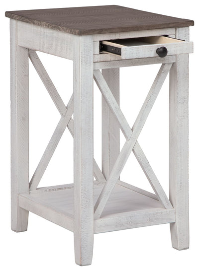 Adalane - White / Gray - Accent Table.