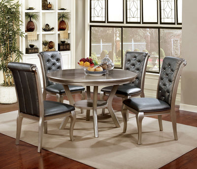 Amina - Round Table - Champagne - Grand Furniture GA