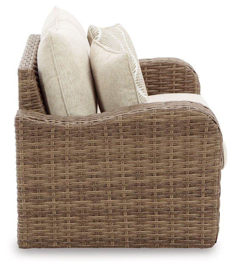 Sandy Bloom - Beige - Loveseat W/Cushion.