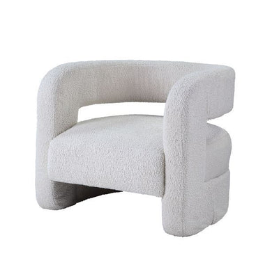 Yitua - Accent Chair - White Teddy Sherpa - Grand Furniture GA