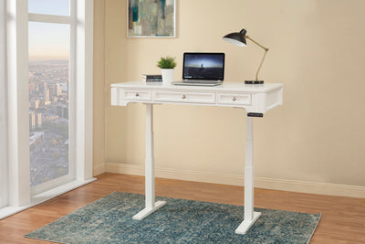 Boca - Power Lift Desk - Cottage White