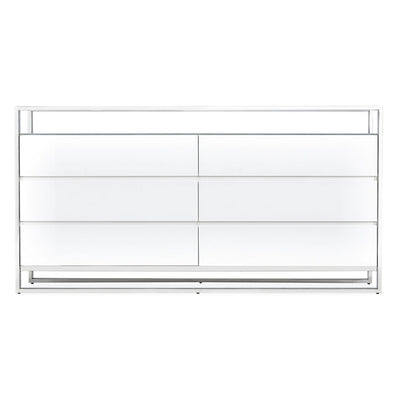 State St. - Metal Dresser - Glossy White.