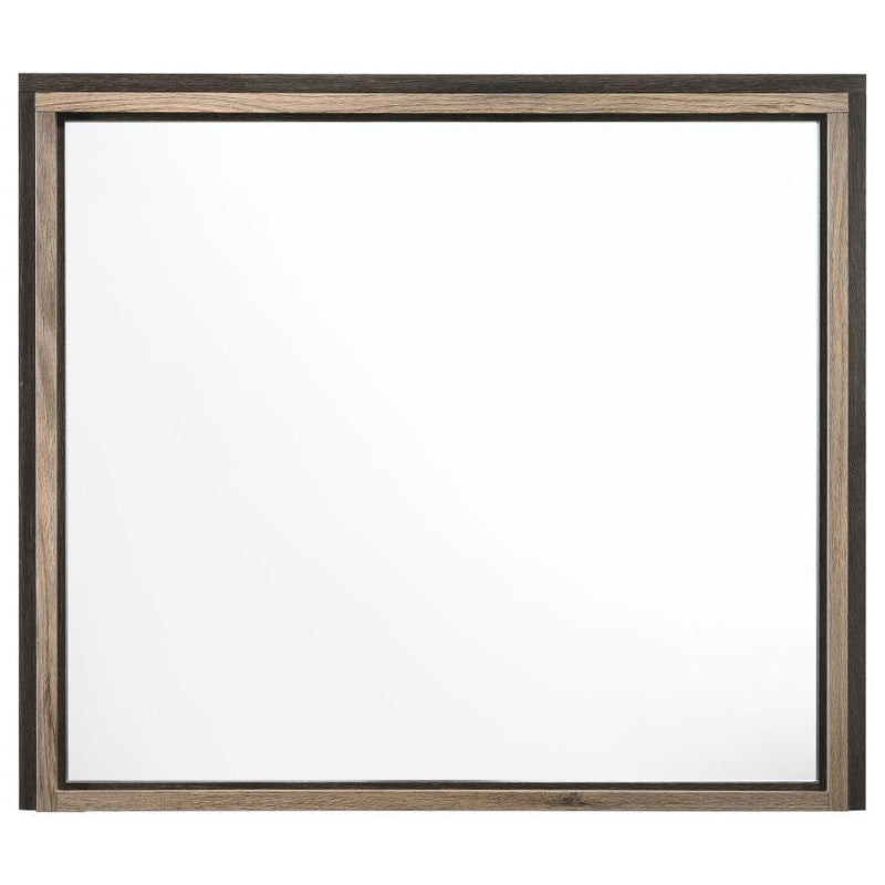 Baker - Rectangular Dresser Mirror - Brown and Light Taupe.